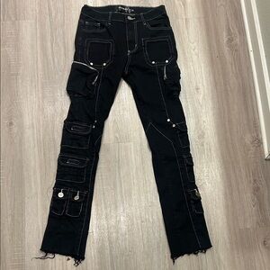 Guapi Obsidian Black Contrast Cargo Pant